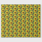 Cadeau Papier d'enrobage de tournesol d'été (Plat)