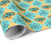 Cadeau Papier d'enrobage de trotter de l'Arlequin Retro G (Coin rond)