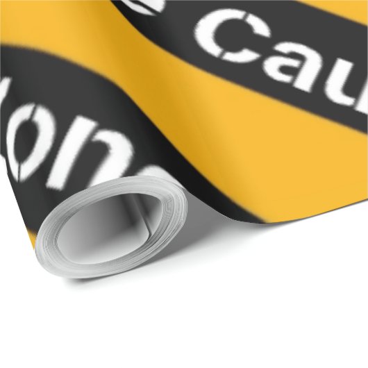 Cadeau Papier d'enrobage de zone de construction (Coin rond)