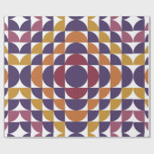 Cadeau Papier d'enrobage des cercles rétro gras (Plat)