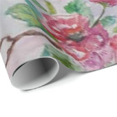 Cadeau Papier d'enrobage des flèches de printemps (Coin rond)