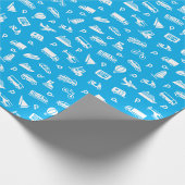 Cadeau Papier d'enrobage des icônes de transport