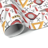 Cadeau Papier d'enrobage des outils rouges (Coin rond)