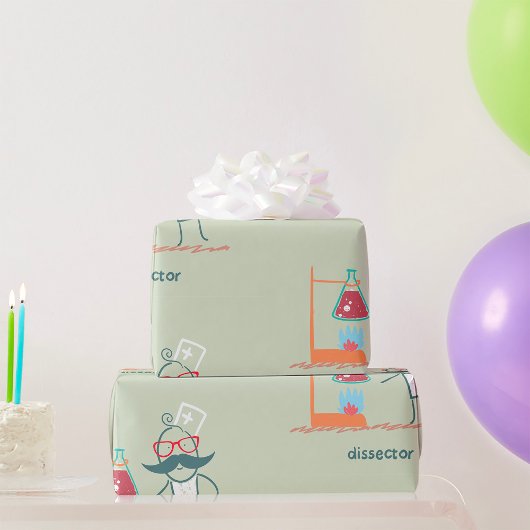 Cadeau Papier d'enrobage des scientifiques du secteur