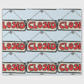 Cadeau Papier d'enrobage des signes fermé (Plat)