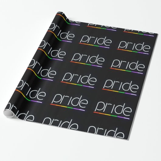 Cadeau Papier d'enrobage des signes gay pride (Déroulé)