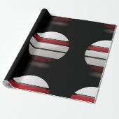 Cadeau Papier d'enrobage d'icônes rouge et blanc Droid (Déroulé)