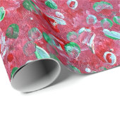 Cadeau Papier d'enrobage d'impressions de rennes (Coin rond)