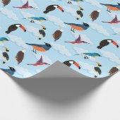 Cadeau papier d'enrobage d'oiseaux (Coin)
