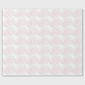 Cadeau Papier d'enrobage doux aux coeurs à point croisé (Plat)