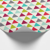 Cadeau Papier d'enrobage du triangle de drapeau géométriq (Coin)