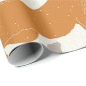 Cadeau Papier d'enrobage en bois (Coin rond)