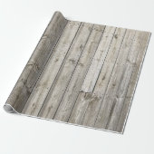 Cadeau Papier d'enrobage en bois rustique (Déroulé)