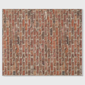 Cadeau Papier d'enrobage en briques rouges (Plat)