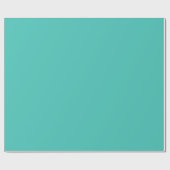 Cadeau Papier d'enrobage en matière Turquoise solide (Plat)