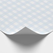 Cadeau Papier d'enrobage En vichy bleu (Coin)
