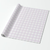Cadeau Papier d'enrobage En vichy violet (Déroulé)