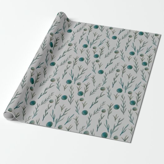 Cadeau Papier d'enrobage Ferns & Dots (Déroulé)