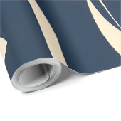 Cadeau Papier d'enrobage feuille à feuillage persistant (Coin rond)