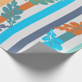 Cadeau Papier d'enrobage feuille et ligne (Coin)