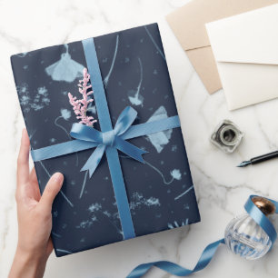 Cadeau Papier d'enrobage Fleur sauvage inspiré du Cyanoty