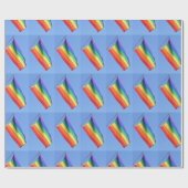 Cadeau Papier d'enrobage gay pride (Plat)