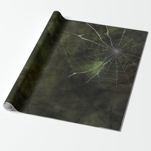 Cadeau Papier d'enrobage gothique argenté (Déroulé)