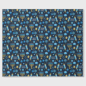Cadeau Papier d'enrobage Hanoukka (Plat)