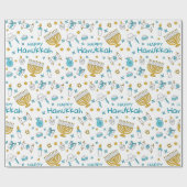 Cadeau Papier d'enrobage Hanoukka (Plat)