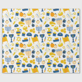 Cadeau Papier d'enrobage Hanoukka (Plat)