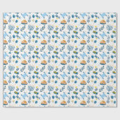 Cadeau Papier d'enrobage Hanoukka (Plat)