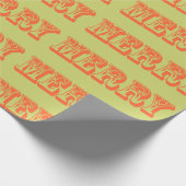 Cadeau Papier d'enrobage Joyeux Vacances (Coin)