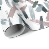 Cadeau Papier d'enrobage Joyful Brush Strokes (Coin rond)