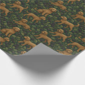 Cadeau Papier d'enrobage Labradoodle et Blackberry (Coin)