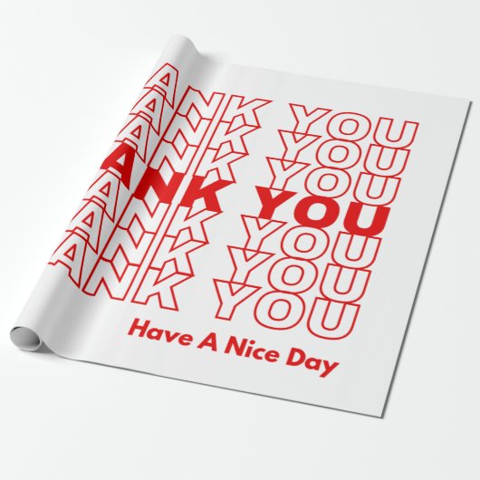 Cadeau Papier d'enrobage Merci Petites entreprises (Déroulé)