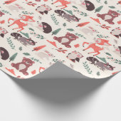 Cadeau Papier d'enrobage mignon des critères forestiers (Coin)