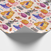 Cadeau Papier d'enrobage mignon des critères forestiers (Coin)