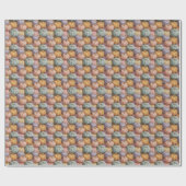 Cadeau Papier d'enrobage Motif Citrouille multicolore (Plat)