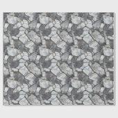 Cadeau Papier d'enrobage Motif en pierre fissuré (Plat)