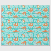 Cadeau Papier d'enrobage Motif Sloth (Plat)
