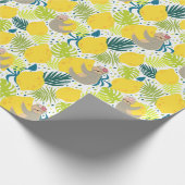 Cadeau Papier d'enrobage Motif Sloth (Coin)