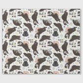 Cadeau Papier d'enrobage Motif Sloth (Plat)