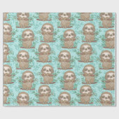 Cadeau Papier d'enrobage Motif Sloth (Plat)