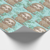 Cadeau Papier d'enrobage Motif Sloth (Coin)