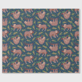 Cadeau Papier d'enrobage Motif Sloth (Plat)