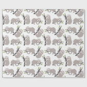 Cadeau Papier d'enrobage Motif Sloth (Plat)