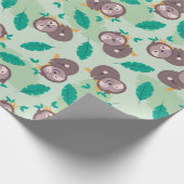 Cadeau Papier d'enrobage Motif Sloth (Coin)