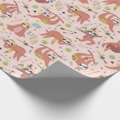 Cadeau Papier d'enrobage Motif Sloth (Coin)