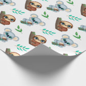 Cadeau Papier d'enrobage Motif Sloth (Coin)
