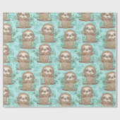 Cadeau Papier d'enrobage Motif Sloth (Plat)
